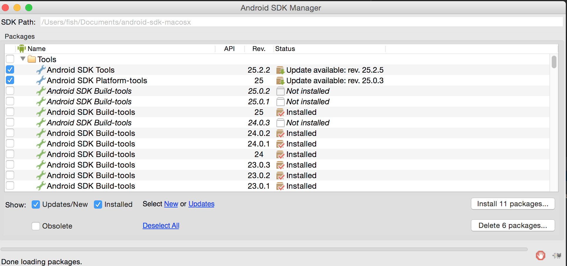 android studio sdk tools download